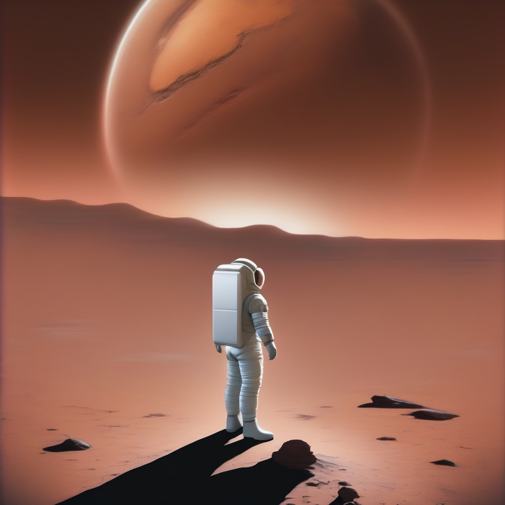 Astronaut on mars